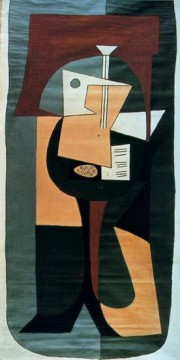  gui - Guitar on a pedestal table 1920 cubism Pablo Picasso